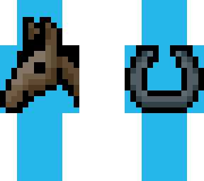 pixelated horse