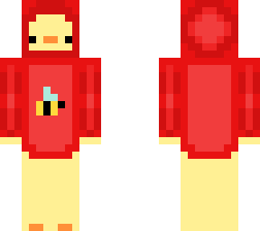 red bee duck hoodie