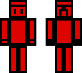 red outline with gloves