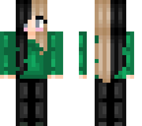 split hair green jumper pog