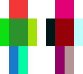 the rainbow person