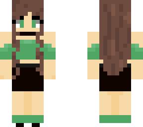 tik tok girl with brown hair