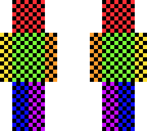 trippy rainbow skin