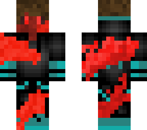 zombie gamer with cyan and black
