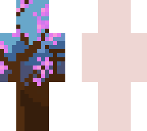 cherry blossom tree pixel art