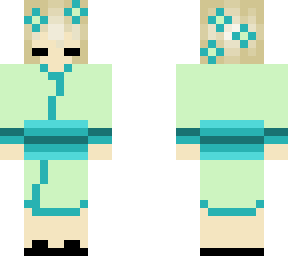chibi kimono (green)