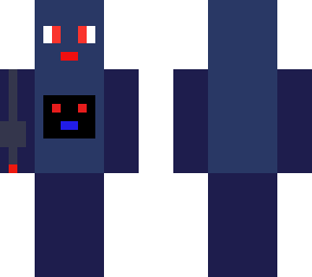cute bot-x with computer implant stick