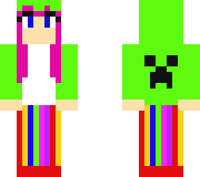 girl with a creeper hoodie