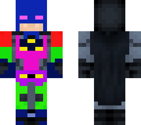 multi coloured ultimate batman with regular back on purpose