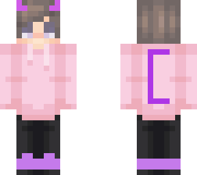 my new skin, ( edit of pink hoodie boy)