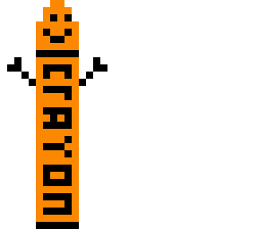 orange crayon