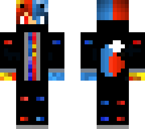 red and blue