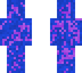 splat paint blue and purple skin