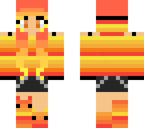 sunset/fire girl