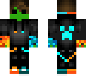 zombie obsidian lava and ice hoodie