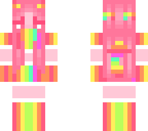 <3 a pink rainbow devil <3
