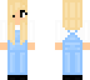 beautiful girl in overalls