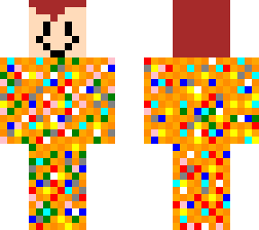 bed wars color suit with a nice head the suit has orange too.