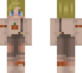 blonde autumn overalls