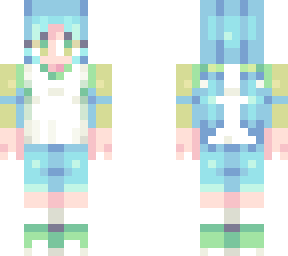 blue and green u w u