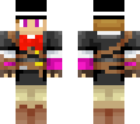 ender link with bow and top hat