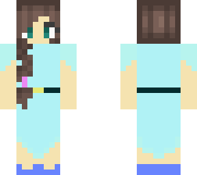 for my sister; girl in a blue dress