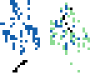 glitchy black