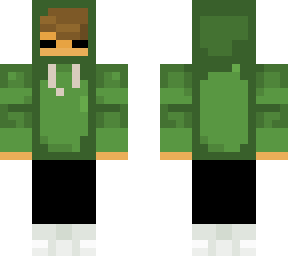 green hoodie