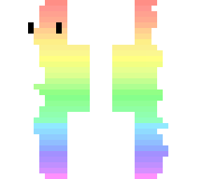 half-white half-rainbow person