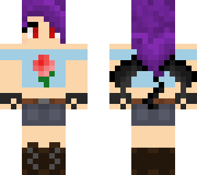 purple dragon/demon girl