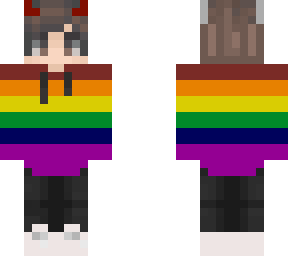 rainbow demon wolf boy