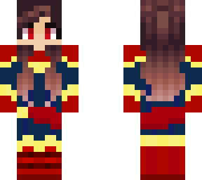 scarlet as captain marvel for halloween