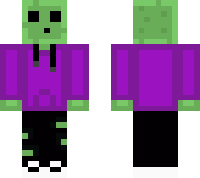 slime with purple hoodie