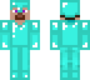 steve with diamond armour'
