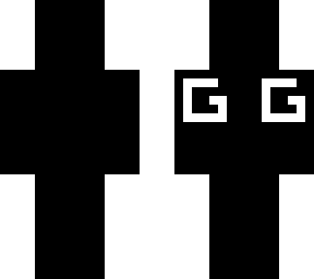 black and white gg