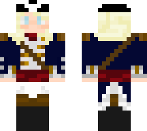 blonde girl in l'manburg outift