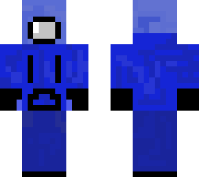 blue crew mate in hoodie and gloves