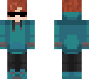 blue hoodie