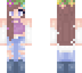 cute girl with flower crown