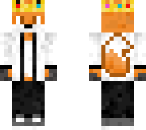 fox with crown and sweats