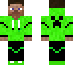 green hoodie steve v2 (i leveled out the hoodie strings)