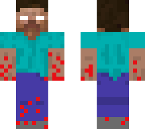 herobrine with blood