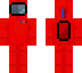 i made a minecraft among us skin and it turned out pretty good!!!