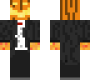 jack-o-lantern head + burning hands