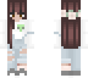 maroon haired girl with alien shirt