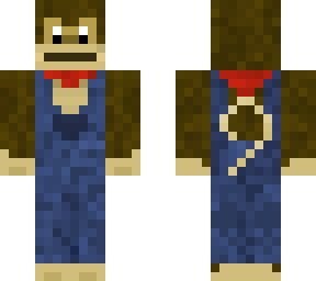 monkey with overalls + hankercheif