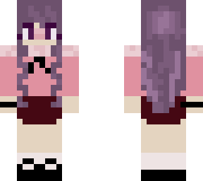 pretty aethstetic girl with purple hair