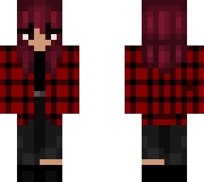 red head in a flannel