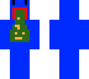 throwing up blue guy