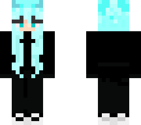 - neon blue hair -